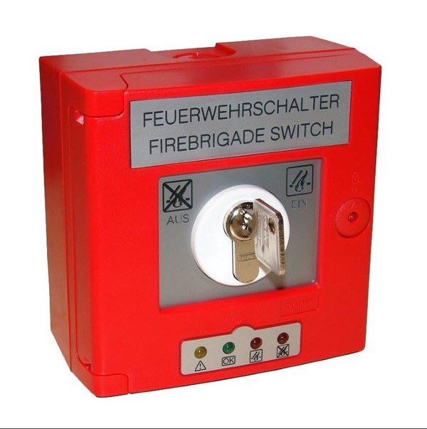 Systemair FWS-P4 fire brigade switch+key