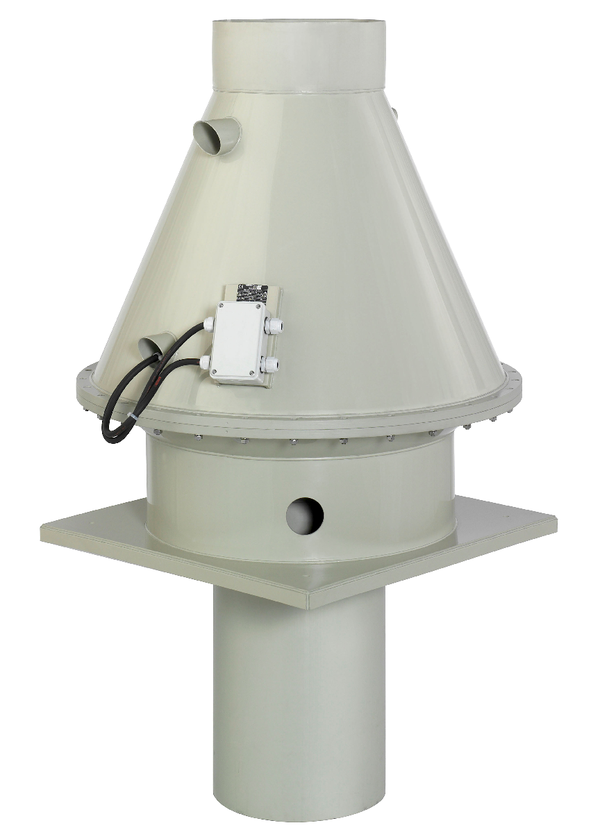 Systemair DVP 200D2-4 roof fan plastic
