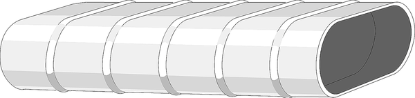 Systemair KWL flat duct,stiff,S151 alu/3