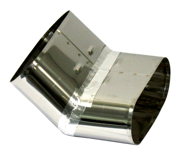 Systemair KWL bend 45°, wide side S100
