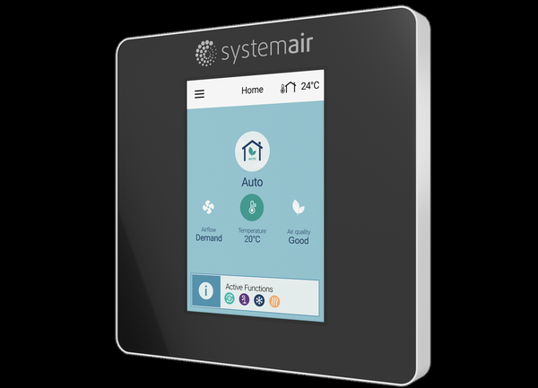 Systemair SAVE TOUCH Black