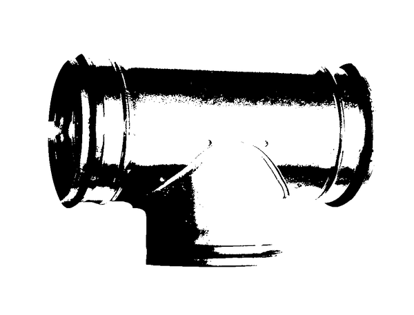 Systemair T 160-200 T-piece w/seal